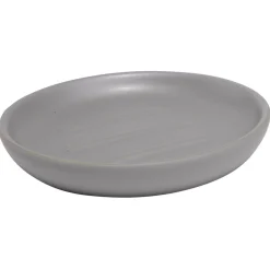 Gifi Aménagement Salle De Bain^Porte-savon rond céramique gris Ø10xH2cm