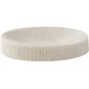 Gifi Aménagement Salle De Bain^Porte-savon rond plastique beige effet texturé Ø11xH2,5cm