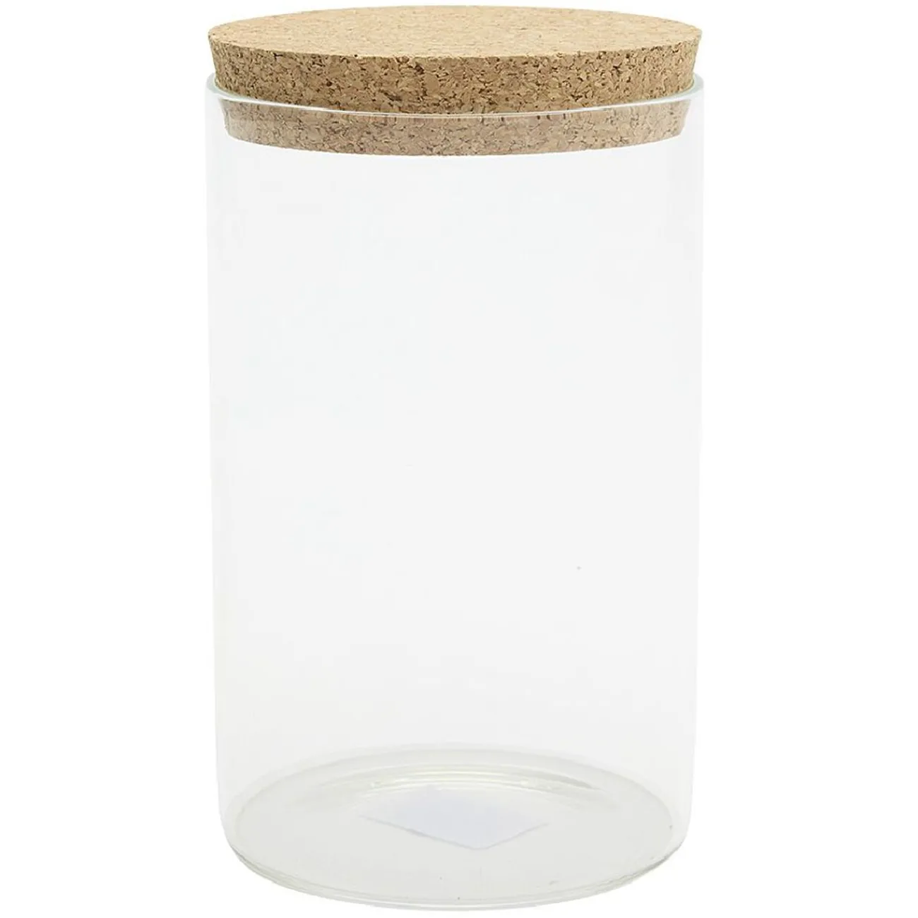 Gifi Pot de conservation en verre avec couvercle liège 1 L