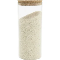 Gifi Pot de conservation en verre avec couvercle liège 1,5 L