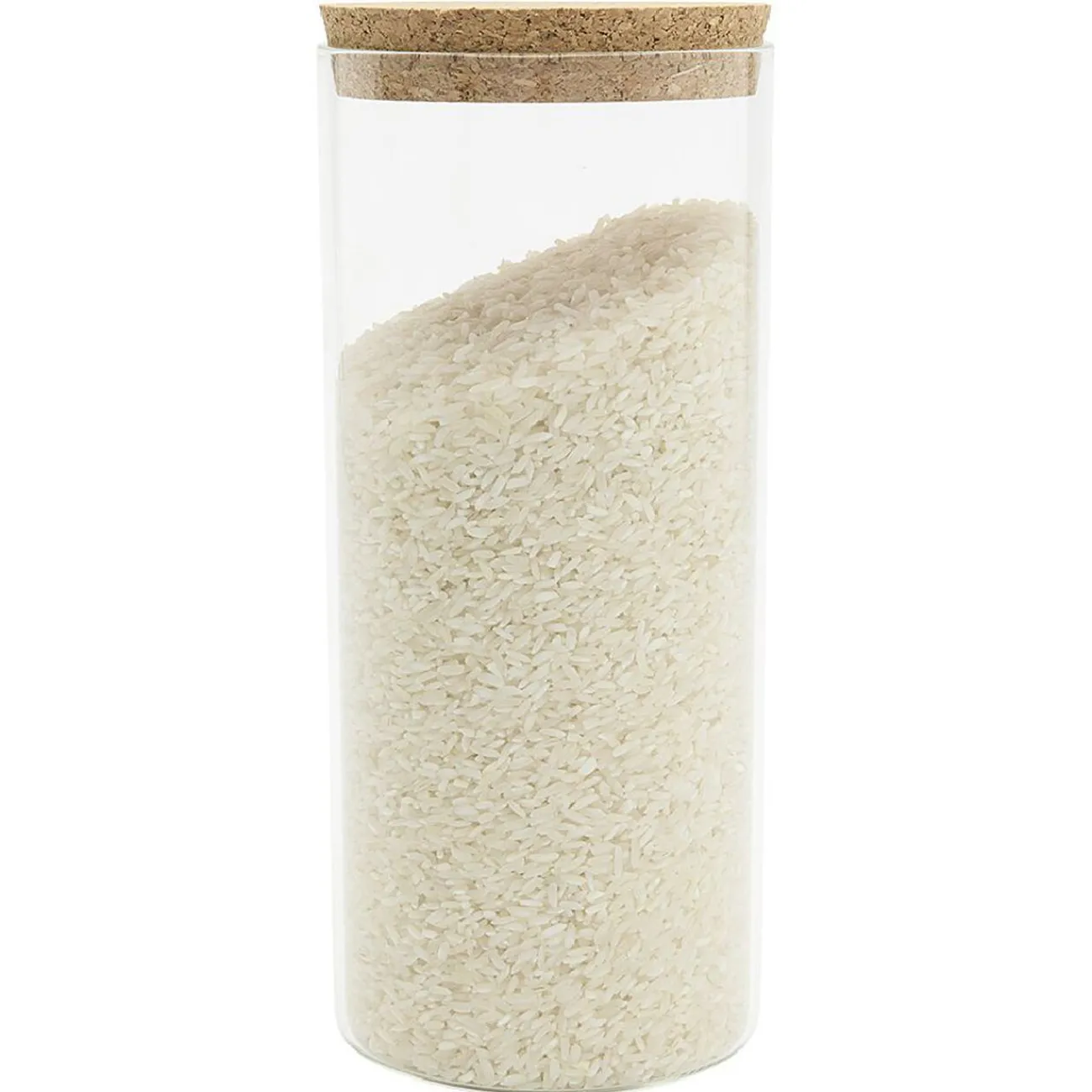 Gifi Pot de conservation en verre avec couvercle liège 1,5 L