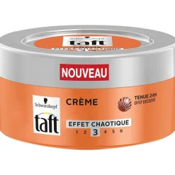 Gifi Beauté^Pot de gel crème Schwarzkopf Taft effet chaotique décoiffé tenue 24H
