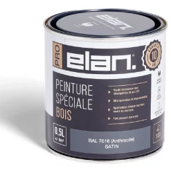 Gifi Peinture^Pot peinture Elan bois int/ext gris anthracite 0,5L