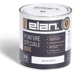 Gifi Peinture^Pot peinture Elan bois int/ext blanc 0,5L