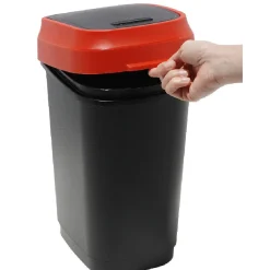 Gifi Nettoyage Et Entretien|Poubelle 10 L rouge et noir