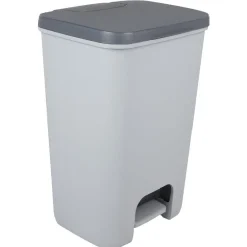 Gifi Nettoyage Et Entretien|Poubelle à pédale 40 L grise