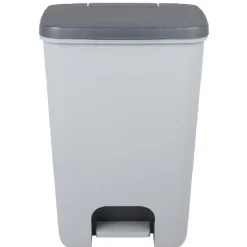 Gifi Nettoyage Et Entretien|Poubelle à pédale 40 L grise