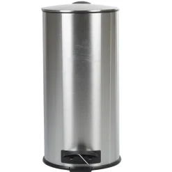Gifi Nettoyage Et Entretien|Poubelle à pédale 30 L inox gris mat