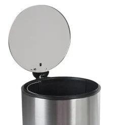 Gifi Nettoyage Et Entretien|Poubelle à pédale 30 L inox gris mat