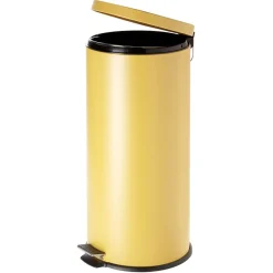 Gifi Nettoyage Et Entretien|Poubelle à pédale en métal jaune 30L