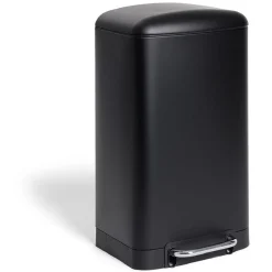 Gifi Nettoyage Et Entretien|Poubelle à pédale 30L métal noir avec bac amovible
