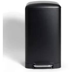 Gifi Nettoyage Et Entretien|Poubelle à pédale 30L métal noir avec bac amovible
