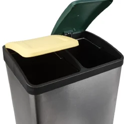 Gifi Nettoyage Et Entretien|Poubelle à pédales tri sélectif 2 x 20 L
