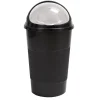 Gifi Nettoyage Et Entretien|Poubelle à rabat 50 L noire