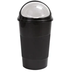 Gifi Nettoyage Et Entretien|Poubelle à rabat 50 L noire