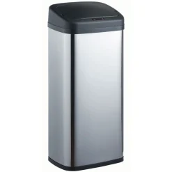 Gifi Nettoyage Et Entretien|Poubelle automatique grise et noire 40 L