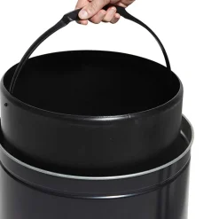 Gifi Nettoyage Et Entretien|Poubelle automatique inox 28 L noire