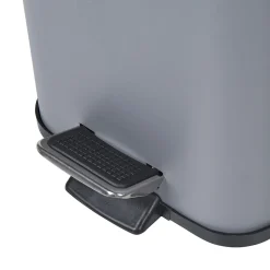 Gifi Nettoyage Et Entretien|Poubelle carrée 3L à pédale métal gris