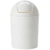 Gifi Nettoyage Et Entretien|Poubelle de salle de bain en plastique blanc 6L