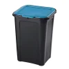 Gifi Nettoyage Et Entretien|Poubelle de tri couvercle bleu 45L