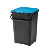 Gifi Nettoyage Et Entretien|Poubelle de tri couvercle bleu 45L
