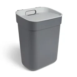 Gifi Nettoyage Et Entretien|Poubelle de tri grise 10L