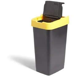Gifi Nettoyage Et Entretien|Poubelle de tri pour plastique 60L plastique jaune et noir