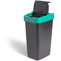 Gifi Nettoyage Et Entretien|Poubelle de tri pour verre 60L plastique vert et noir