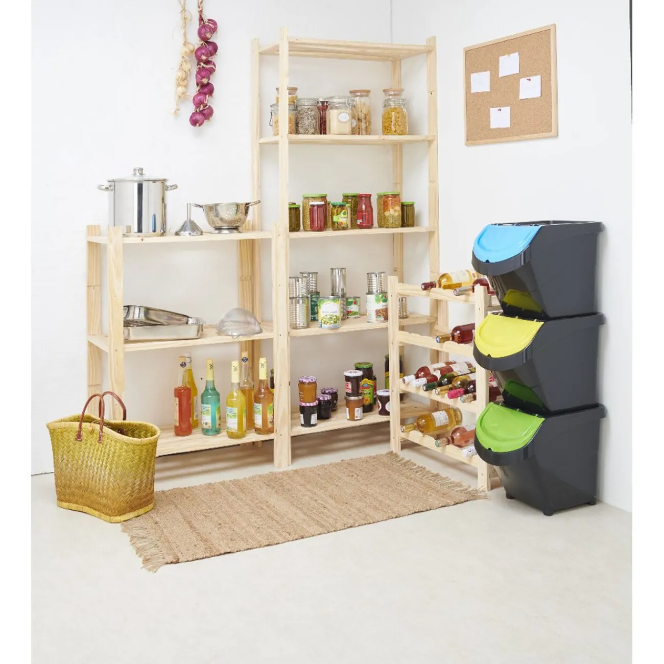 Gifi Nettoyage Et Entretien|Poubelle empilable colorée petit modèle 20 L