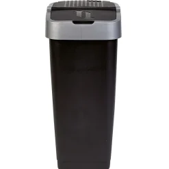 Gifi Nettoyage Et Entretien|Poubelle 60L à couvercle basculant push up H67 cm