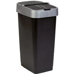Gifi Nettoyage Et Entretien|Poubelle 60L à couvercle basculant push up H67 cm