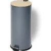 Gifi Nettoyage Et Entretien|Poubelle 30L à pédale et frein de chute métal gris