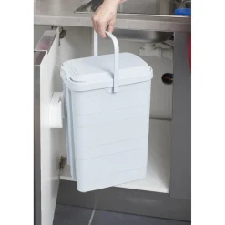 Gifi Nettoyage Et Entretien|Poubelle nomade de porte avec fixation à clip 14 L