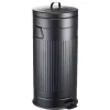 Gifi Nettoyage Et Entretien|Poubelle ronde à pédale 30 L noir