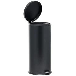 Gifi Nettoyage Et Entretien|Poubelle ronde à pédale métal Noir 30l