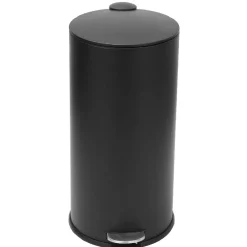 Gifi Nettoyage Et Entretien|Poubelle ronde à pédale noir 27 L