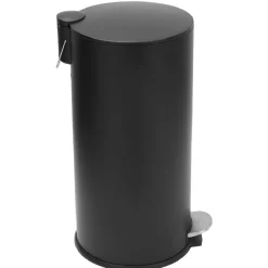 Gifi Nettoyage Et Entretien|Poubelle ronde à pédale noir 27 L