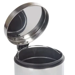 Gifi Nettoyage Et Entretien|Poubelle ronde gris métallisé 5 L