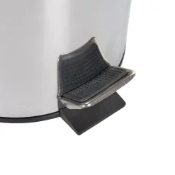 Gifi Nettoyage Et Entretien|Poubelle ronde gris métallisé 5 L