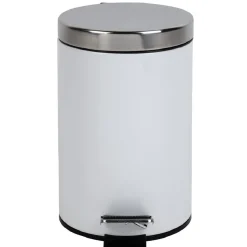 Gifi Nettoyage Et Entretien|Poubelle salle de bain blanche 3 L