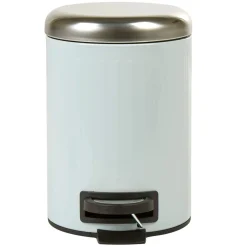 Gifi Nettoyage Et Entretien|Poubelle salle de bain bleu clair 3 L