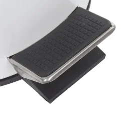 Gifi Nettoyage Et Entretien|Poubelle salle de bain blanche avec couvercle bambou