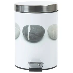 Gifi Nettoyage Et Entretien|Poubelle salle de bain design galet 3 L