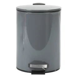Gifi Nettoyage Et Entretien|Poubelle salle de bain grise foncé 3 L