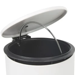 Gifi Nettoyage Et Entretien|Poubelle salle de bain rond blanc 3 L