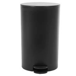 Gifi Nettoyage Et Entretien|Poubelle salle de bain ronde grise