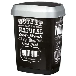 Gifi Nettoyage Et Entretien|Poubelle Swing Coffee Time 25 L