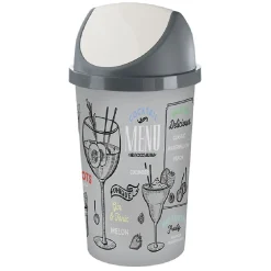 Gifi Nettoyage Et Entretien|Poubelle swing décor Menu 45L