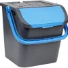 Gifi Nettoyage Et Entretien|Poubelle tri des déchets noir et bleu 28 L