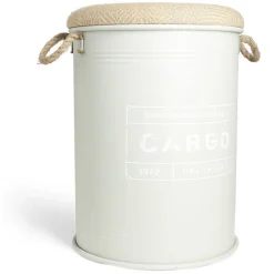 Gifi Rangement|Pouf coffre de rangement grand modèle Ø40xH54,5cm vert